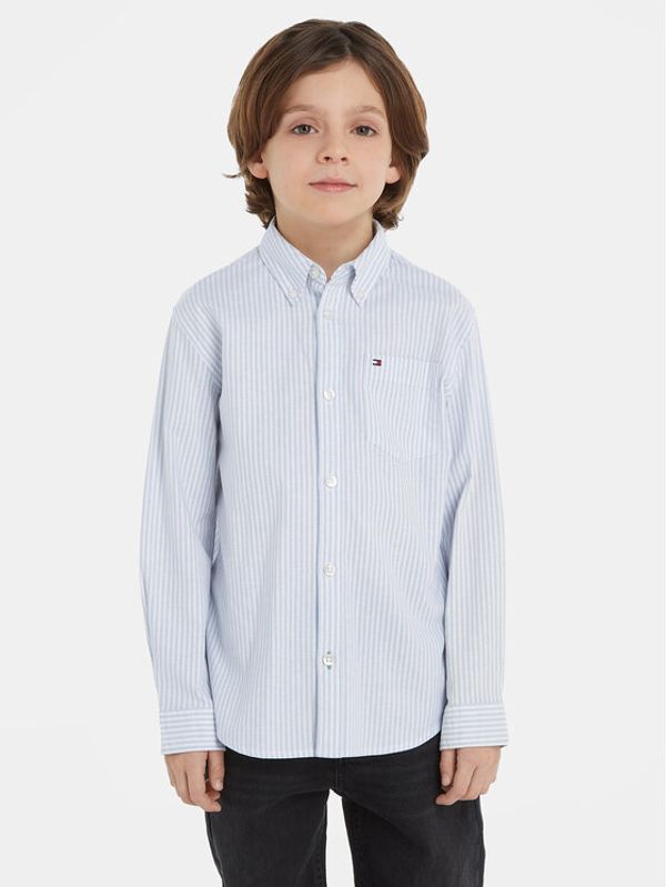Tommy Hilfiger Tommy Hilfiger Риза Essential KB0KB08517 Син Regular Fit