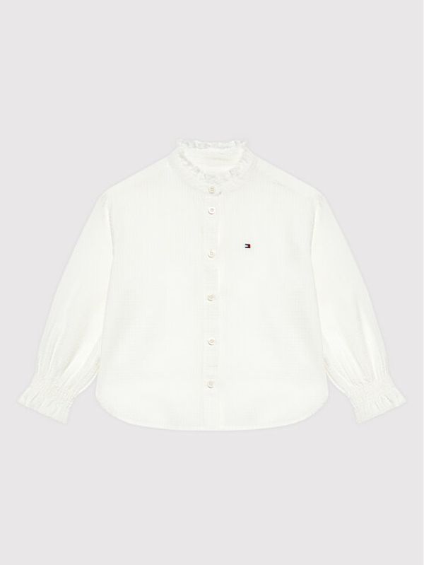 Tommy Hilfiger Tommy Hilfiger Риза Grid Dobby KG0KG06770 D Бял Regular Fit
