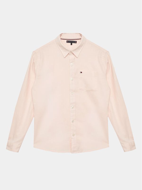 Tommy Hilfiger Tommy Hilfiger Риза Hemp KB0KB08142 D Розов Relaxed Fit