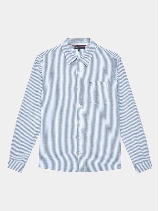 Tommy Hilfiger Tommy Hilfiger Риза Hemp KB0KB08142 D Син Relaxed Fit