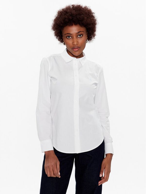 Tommy Hilfiger Tommy Hilfiger Риза Monogram WW0WW37634 Бял Regular Fit