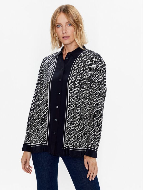Tommy Hilfiger Tommy Hilfiger Риза Monogram WW0WW38281 Тъмносин Relaxed Fit