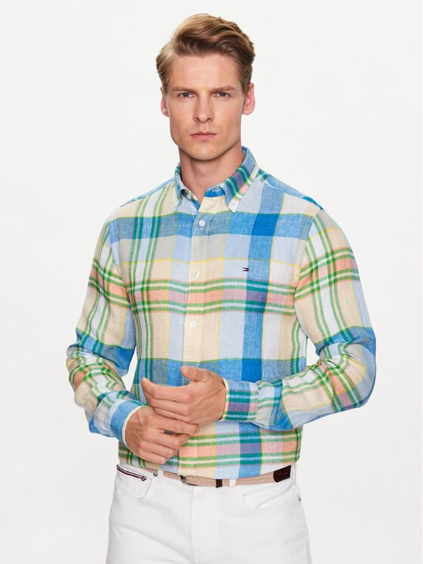 Tommy Hilfiger Tommy Hilfiger Риза Multi Check MW0MW31400 Цветен Regular Fit