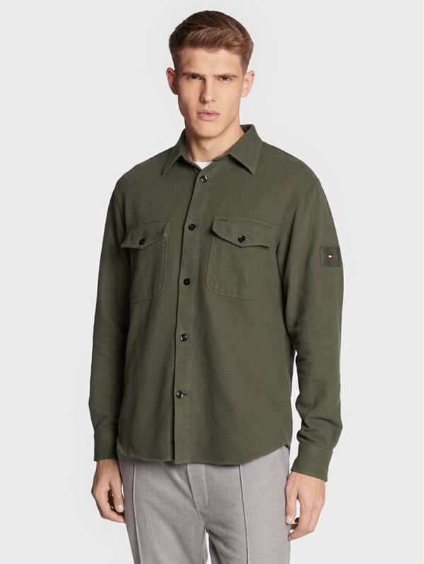 Tommy Hilfiger Tommy Hilfiger Риза MW0MW28364 Каки Relaxed Fit