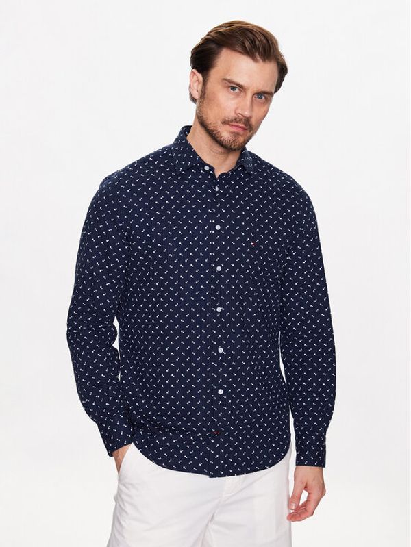Tommy Hilfiger Tommy Hilfiger Риза MW0MW30577 Тъмносин Regular Fit