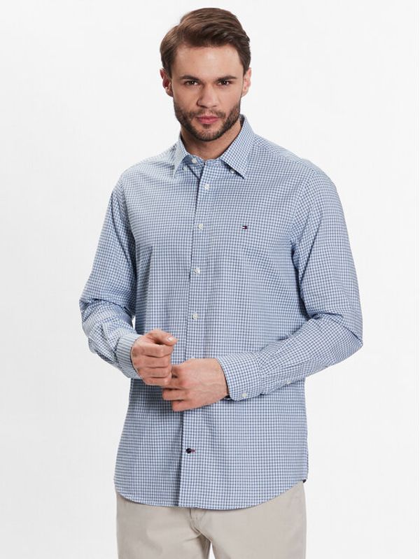 Tommy Hilfiger Tommy Hilfiger Риза MW0MW30591 Син Regular Fit