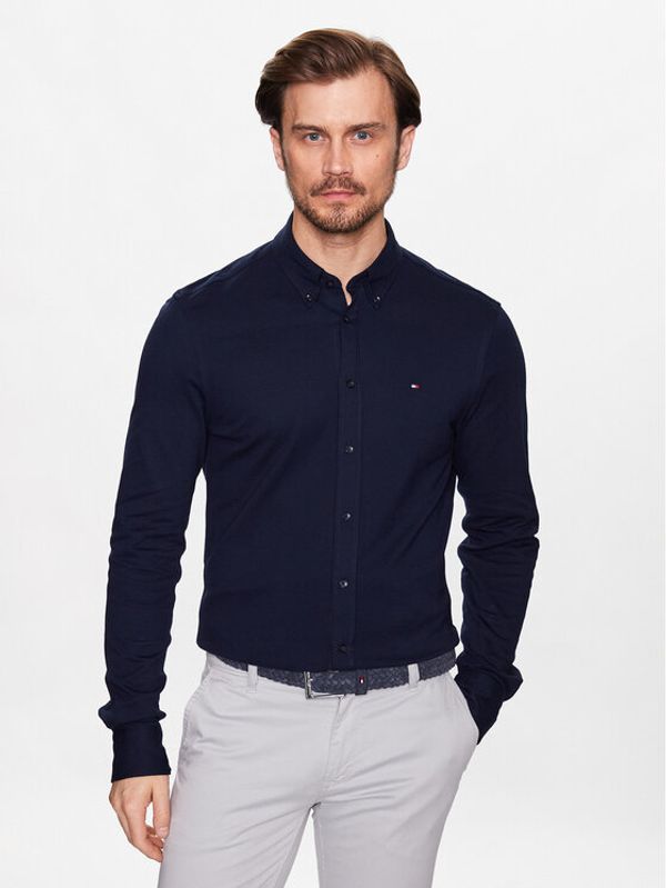Tommy Hilfiger Tommy Hilfiger Риза MW0MW30598 Тъмносин Slim Fit
