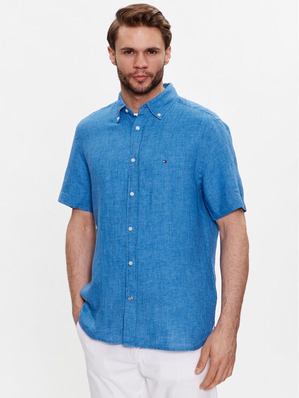 Tommy Hilfiger Tommy Hilfiger Риза MW0MW30916 Син Regular Fit