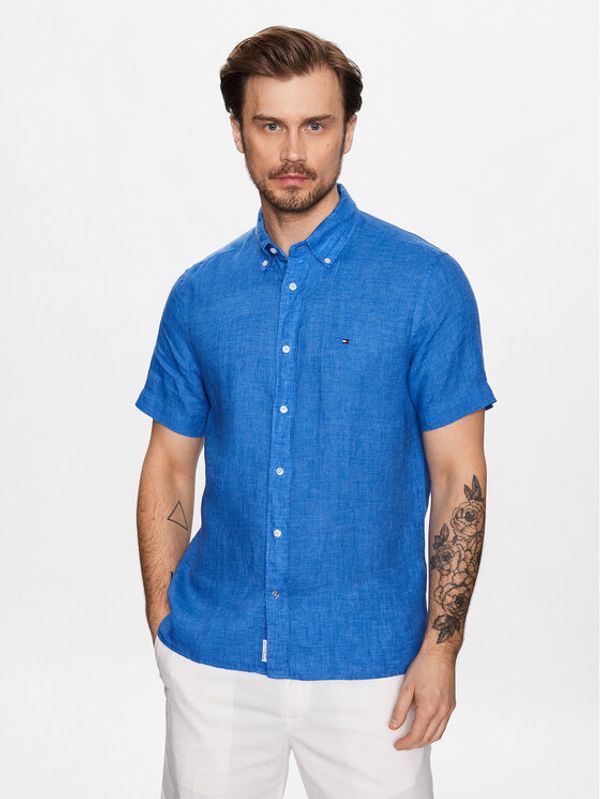 Tommy Hilfiger Tommy Hilfiger Риза MW0MW30916 Син Regular Fit