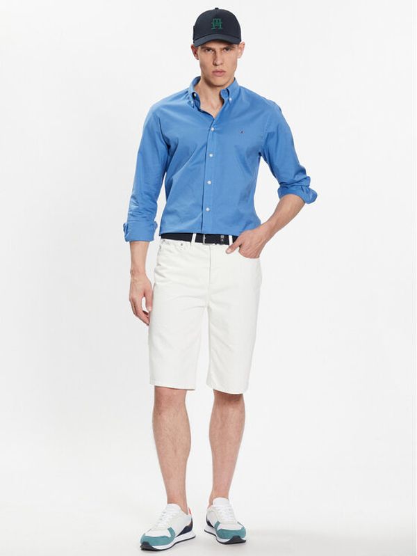Tommy Hilfiger Tommy Hilfiger Риза MW0MW30934 Син Regular Fit