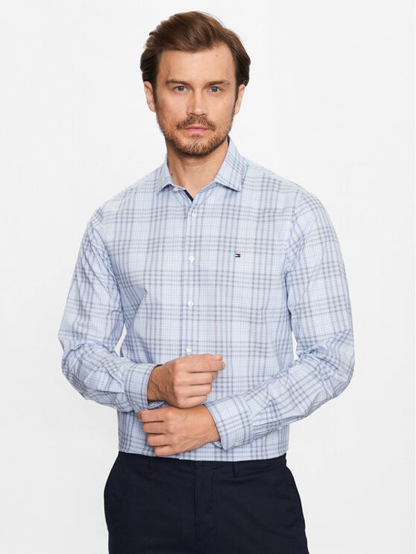 Tommy Hilfiger Tommy Hilfiger Риза MW0MW31844 Син Slim Fit