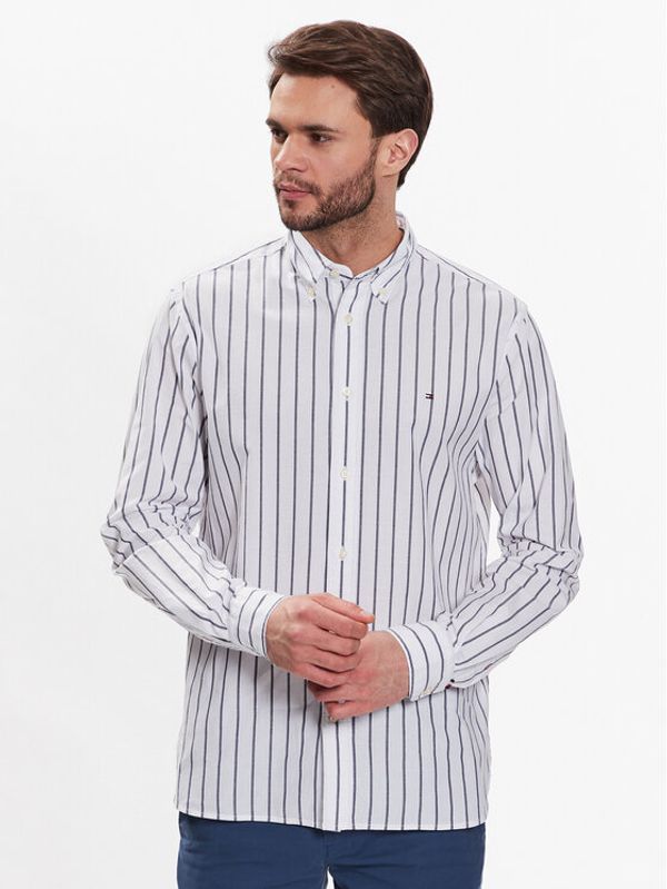 Tommy Hilfiger Tommy Hilfiger Риза Natural Soft MW0MW30690 Бял Regular Fit