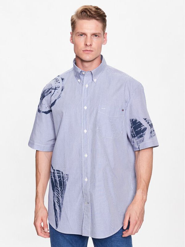 Tommy Hilfiger Tommy Hilfiger Риза Print MW0MW31441 Тъмносин Relaxed Fit