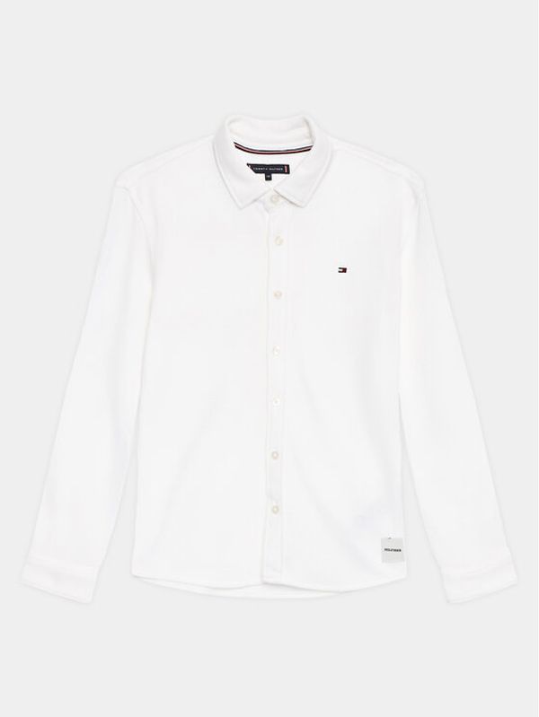 Tommy Hilfiger Tommy Hilfiger Риза Solid Waffle KB0KB08308 M Бял Regular Fit