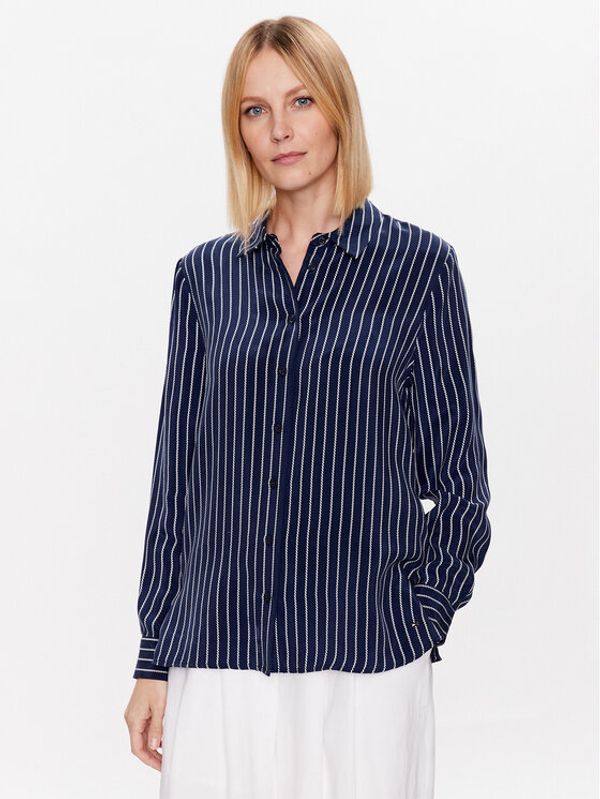 Tommy Hilfiger Tommy Hilfiger Риза WW0WW38010 Тъмносин Regular Fit