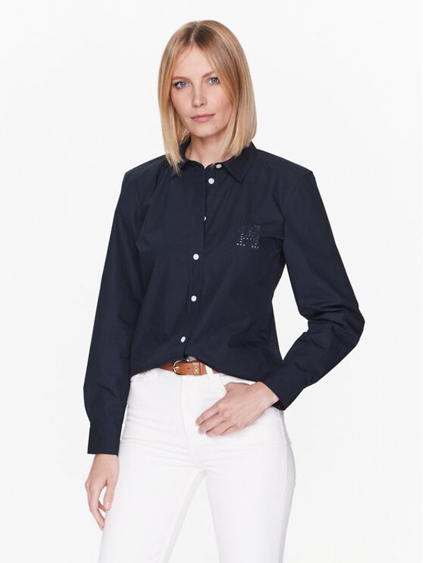 Tommy Hilfiger Tommy Hilfiger Риза WW0WW38615 Тъмносин Regular Fit