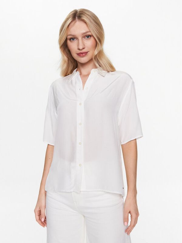 Tommy Hilfiger Tommy Hilfiger Риза WW0WW38682 Бял Regular Fit