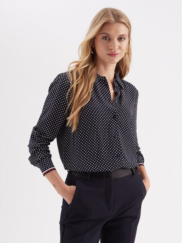 Tommy Hilfiger Tommy Hilfiger Риза WW0WW39393 Тъмносин Regular Fit