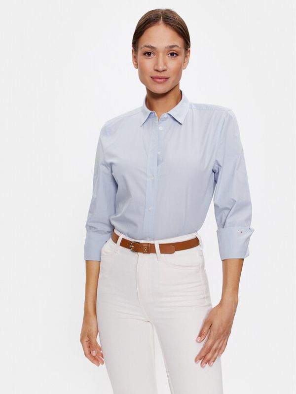 Tommy Hilfiger Tommy Hilfiger Риза WW0WW39401 Син Regular Fit