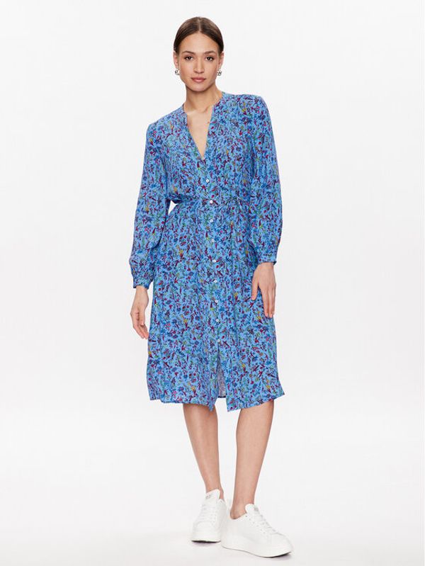 Tommy Hilfiger Tommy Hilfiger Рокля тип риза WW0WW37977 Син Regular Fit