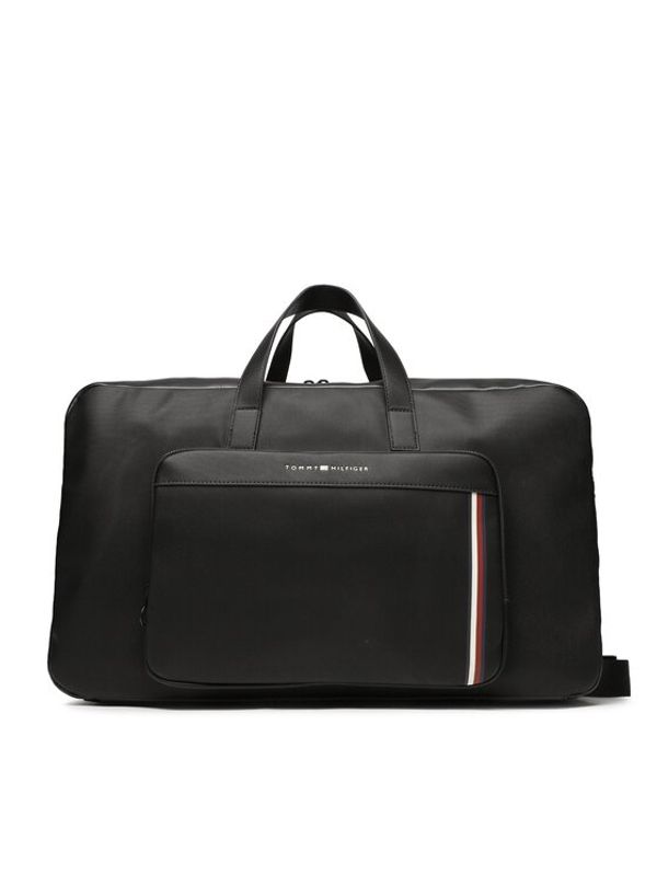 Tommy Hilfiger Tommy Hilfiger Сак Th Pique Pu Duffle AM0AM11309 Черен