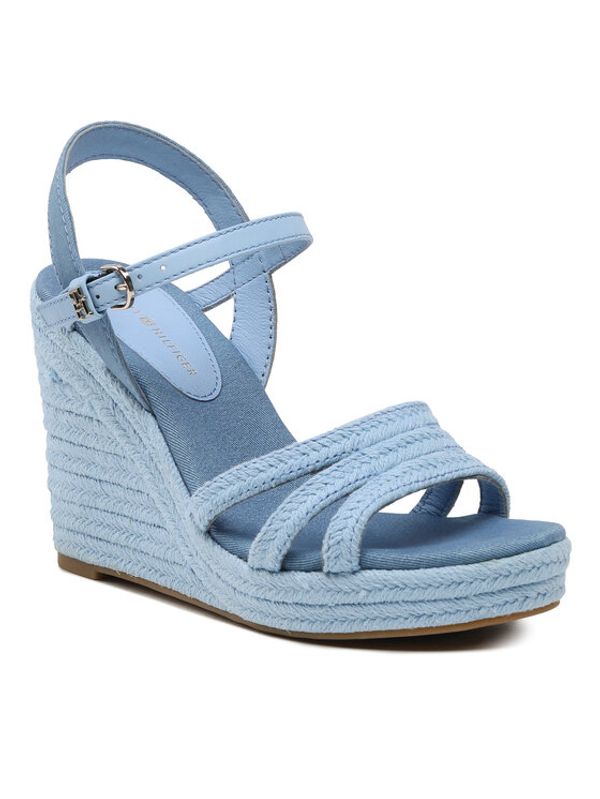 Tommy Hilfiger Tommy Hilfiger Сандали Essential Wedge Sandal FW0FW07159 Син