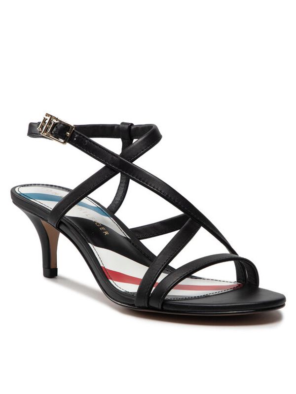 Tommy Hilfiger Tommy Hilfiger Сандали Feminine Strappy Heel Sandal FW0FW06479 Черен
