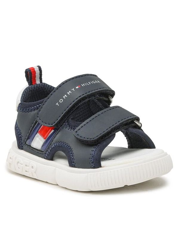 Tommy Hilfiger Tommy Hilfiger Сандали Flag Velcro Sandal T1B2-32900-1355 M Тъмносин