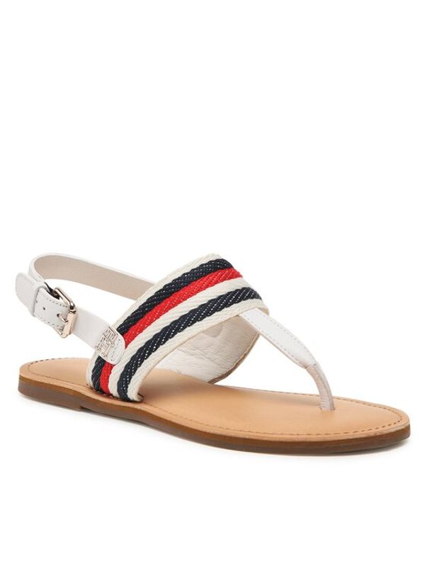Tommy Hilfiger Tommy Hilfiger Сандали Flat Sandal Corporate FW0FW06988 Екрю