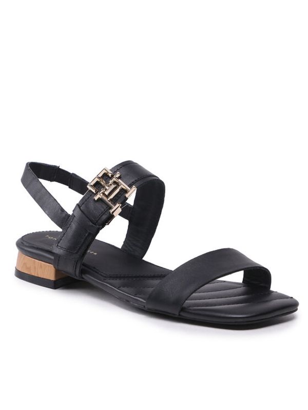 Tommy Hilfiger Tommy Hilfiger Сандали Hardware Flat Sandal FW0FW07094 Черен