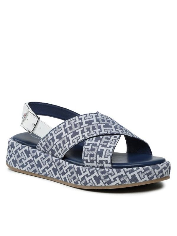 Tommy Hilfiger Tommy Hilfiger Сандали Logo All Over Sandal T3A2-32757-0325 S Син