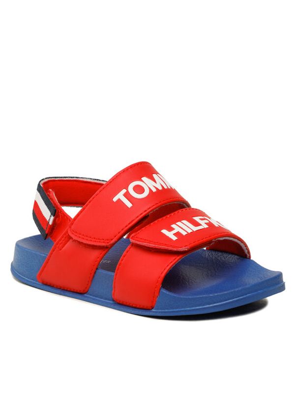 Tommy Hilfiger Tommy Hilfiger Сандали Logo Velcro Sandal T1B2-32927-1172 S Червен