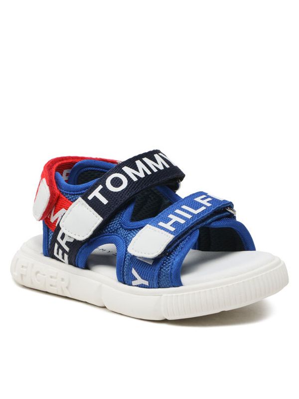Tommy Hilfiger Tommy Hilfiger Сандали Logo Velcro Sandal T1X2-32899-1590 S Син
