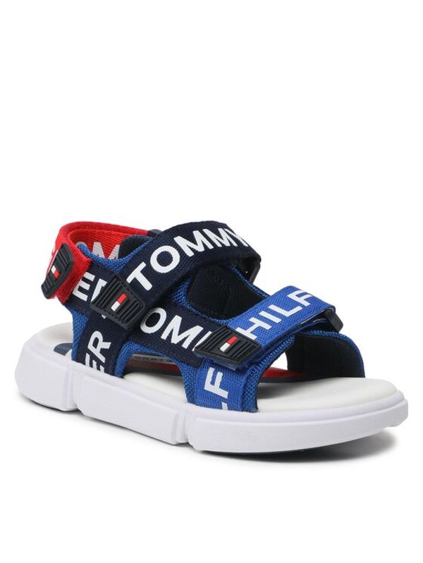 Tommy Hilfiger Tommy Hilfiger Сандали Logo Velcro Sandal T3X2-32910-1590 M Син