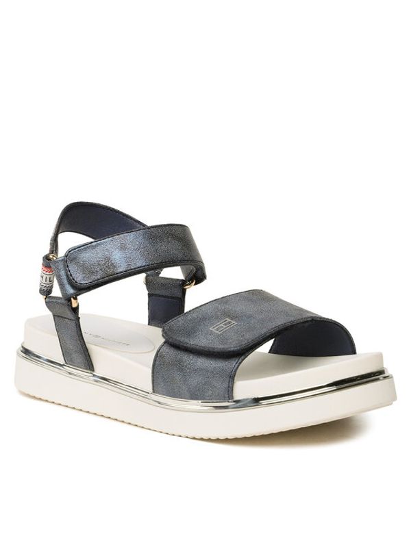 Tommy Hilfiger Tommy Hilfiger Сандали Platform Velcro Sandal T3A2-32760-0568 S Тъмносин