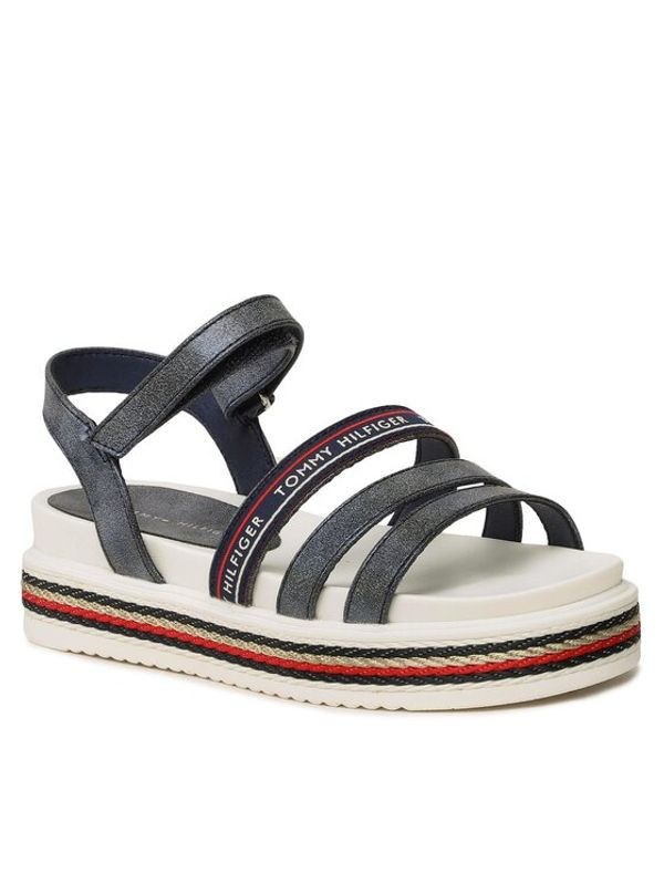 Tommy Hilfiger Tommy Hilfiger Сандали Platform Velcro Sandal T3A2-32763-0568 M Тъмносин