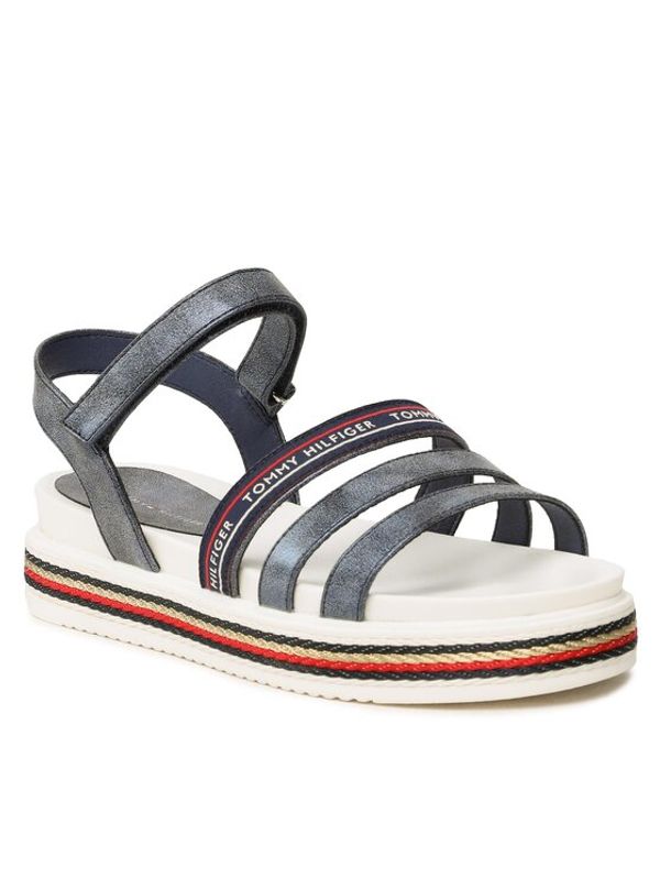 Tommy Hilfiger Tommy Hilfiger Сандали Platform Velcro Sandal T3A2-32763-0568 S Тъмносин