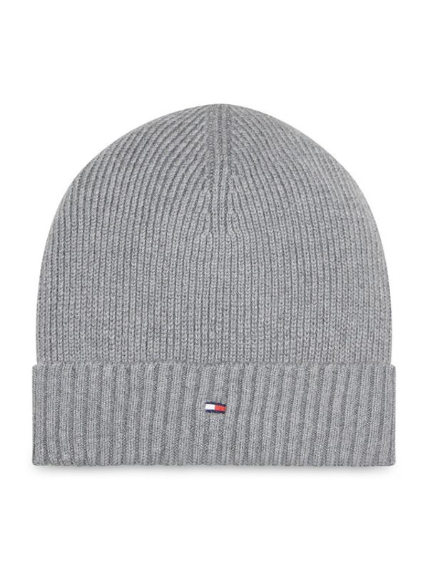 Tommy Hilfiger Tommy Hilfiger Шапка Essential Flag Beanie AM0AM10337 Сив