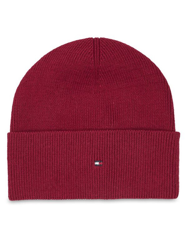 Tommy Hilfiger Tommy Hilfiger Шапка Essential Flag Beanie AW0AW15309 Червен