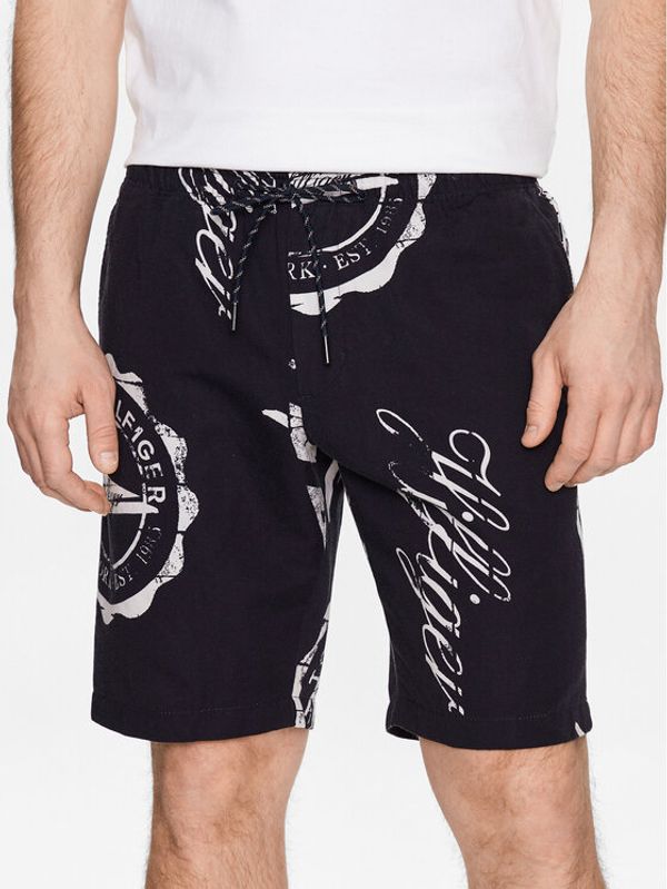 Tommy Hilfiger Tommy Hilfiger Шорти от плат Harlem Pennant MW0MW31235 Тъмносин Relaxed Fit