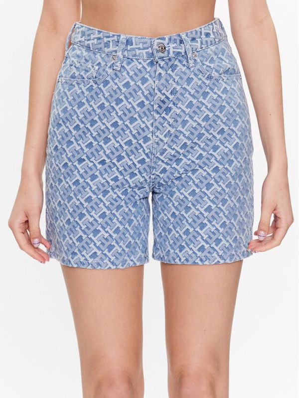 Tommy Hilfiger Tommy Hilfiger Шорти от плат Jacquard WW0WW38190 Син Regular Fit