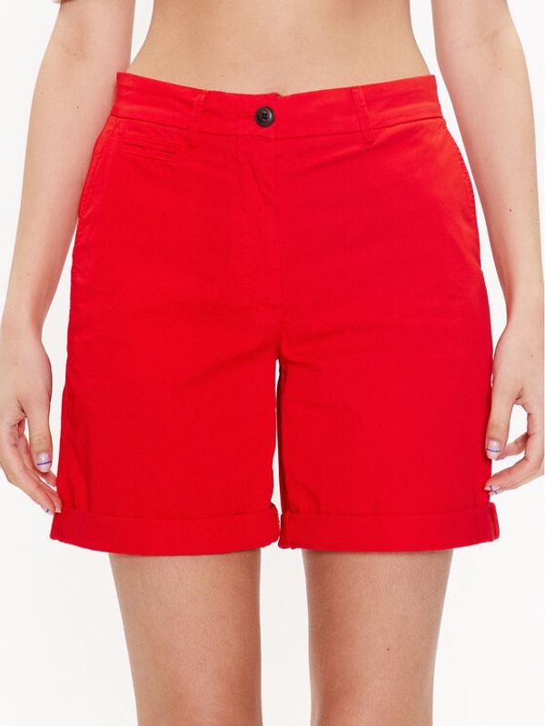 Tommy Hilfiger Tommy Hilfiger Шорти от плат WW0WW37772 Червен Regular Fit