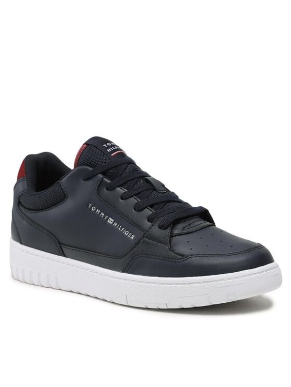 Tommy Hilfiger Tommy Hilfiger Сникърси Basket Core Leather FM0FM04693 Тъмносин