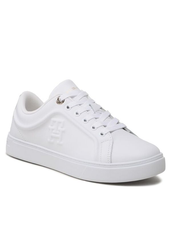 Tommy Hilfiger Tommy Hilfiger Сникърси Casual Leather Cupsole Sneaker FW0FW07288 Бял