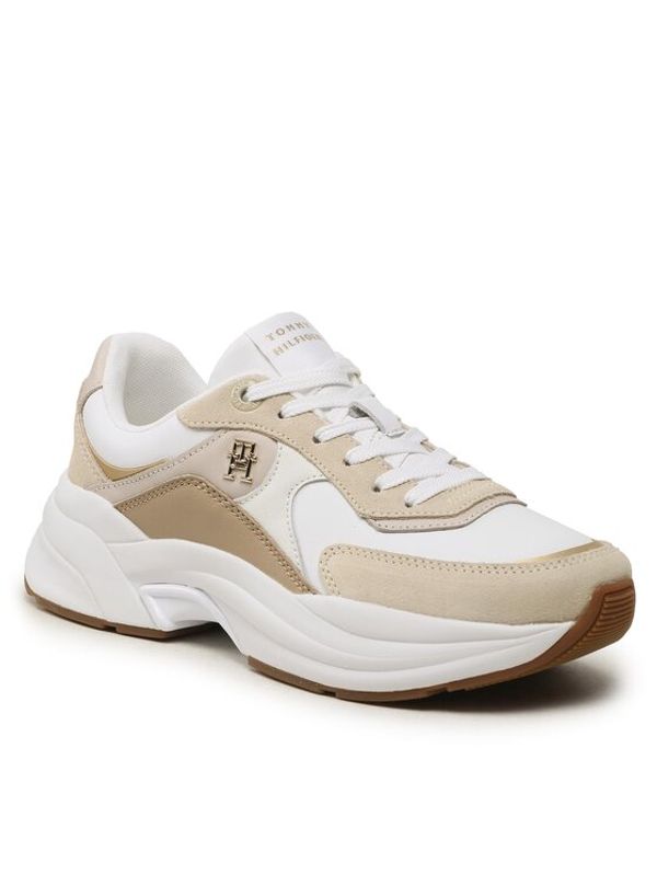 Tommy Hilfiger Tommy Hilfiger Сникърси Chunky Th Runner FW0FW07386 Бял