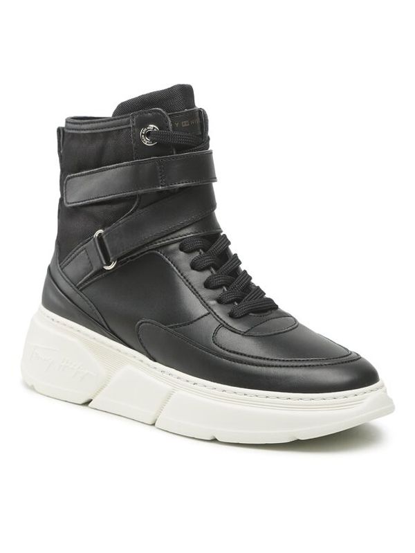 Tommy Hilfiger Tommy Hilfiger Сникърси Chunky Warm Sneaker Higk FW0FW06910 Черен
