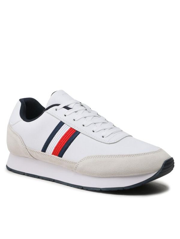 Tommy Hilfiger Tommy Hilfiger Сникърси Core Eva Runner Corporate Lea FM0FM04397 Бял