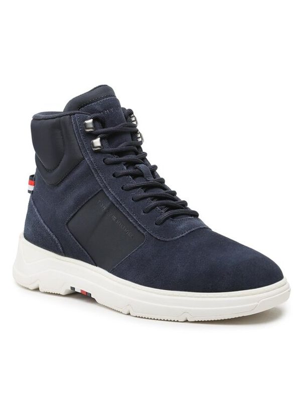 Tommy Hilfiger Tommy Hilfiger Сникърси Core Mix Suede Hybrid Boot FM0FM04596 Тъмносин