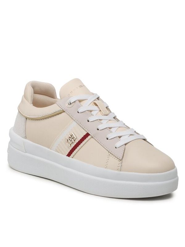 Tommy Hilfiger Tommy Hilfiger Сникърси Corp Webbing Court Sneaker FW0FW07387 Бежов