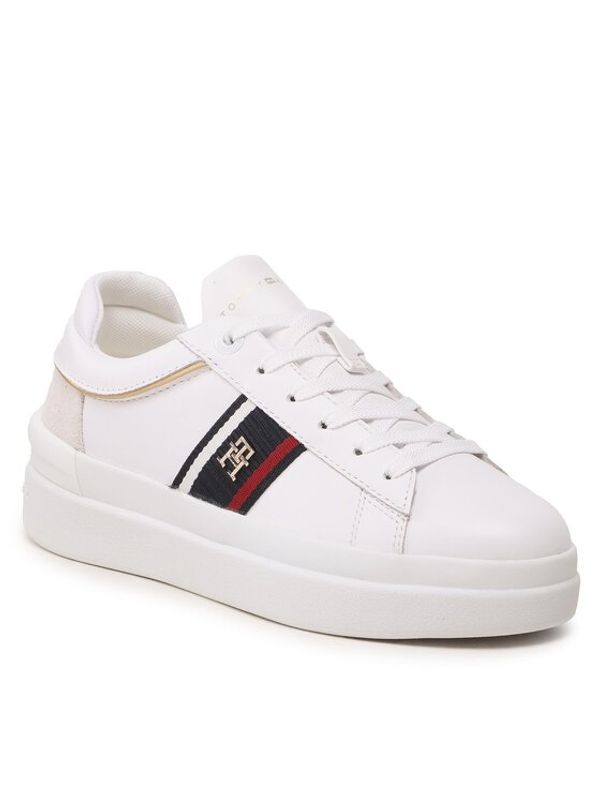 Tommy Hilfiger Tommy Hilfiger Сникърси Corp Webbing Court Sneaker FW0FW07387 Бял